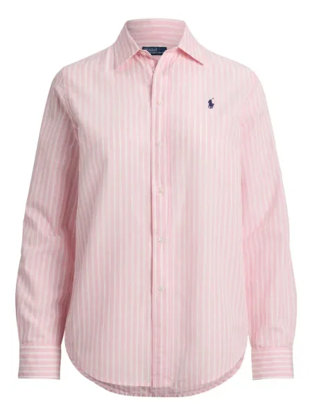 Tricou polo Polo Ralph Lauren cu imagine cu dungi din țesătură twill albastru
