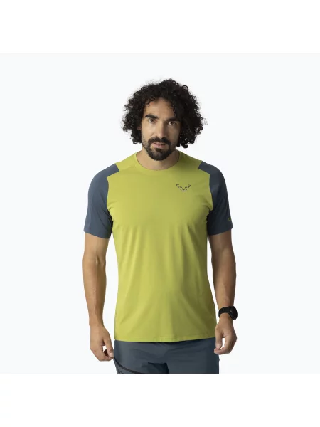 Tricou de trekking pentru bărbați DYNAFIT Transalper golden