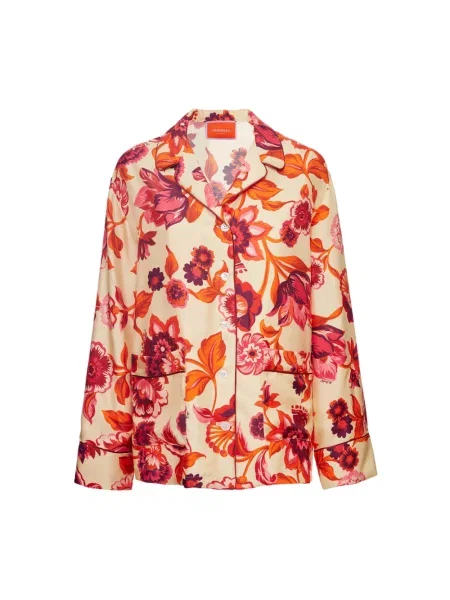 Koszula La Doublej biznesowa beżowa