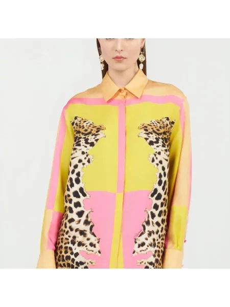 Koszula Roberto Cavalli z nadrukiem