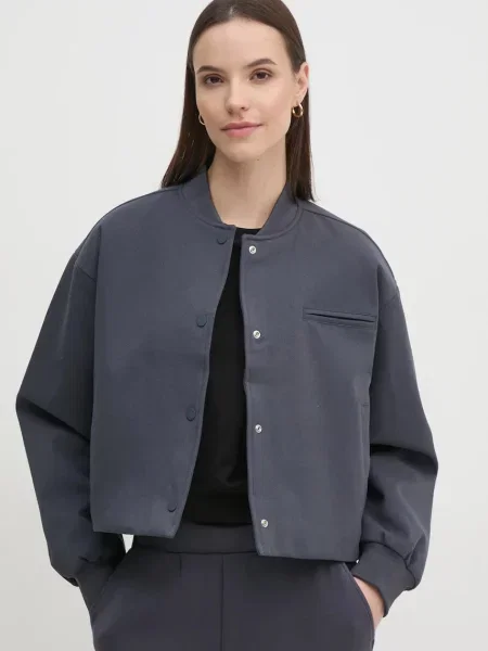 Krótka kurtka jeansowa Calvin Klein Jeans czarna