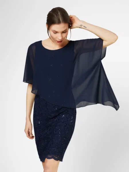 Swing Rochie cocktail Bleumarin
