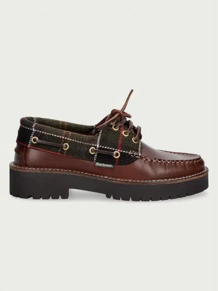 Barbour mocasini pentru femei din piele Darras maro
