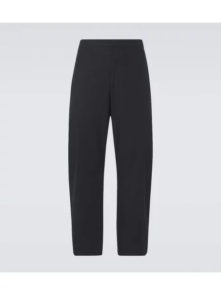 Pantaloni Jil Sander de catifea cord albastru