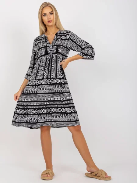 Rochie Fashionhunters cu volane de costum alb
