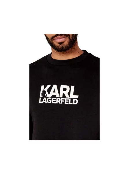 Bluza nierozpinana Karl Lagerfeld czarna