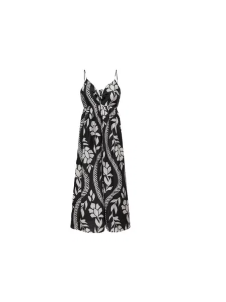 ONLY Haljina onlcatja tencel sl detail long dress crna