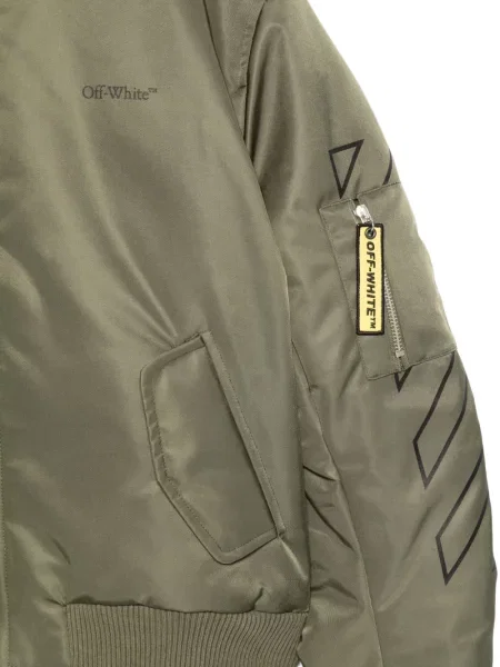 Kurtka bomber dziecięcy Off-white biały