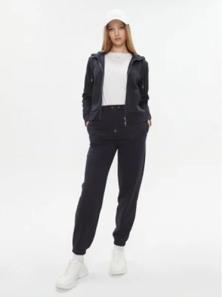 Gant Bluză Reg Tonal Shield Zip Hoodie Bleumarin