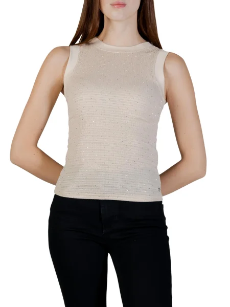 Podkoszulka Guess z perełkami czarna