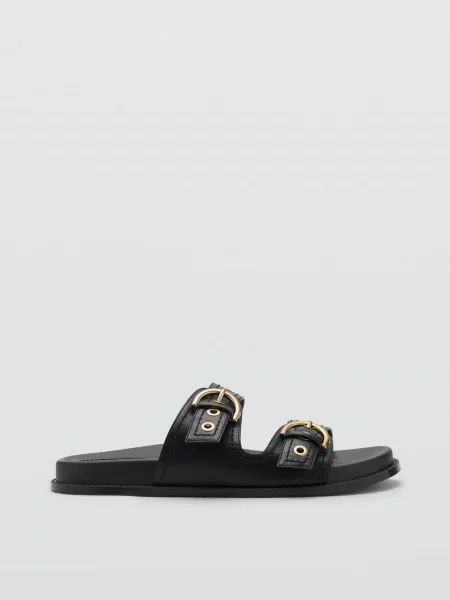 Сандалії MANGO поліуретан чорний