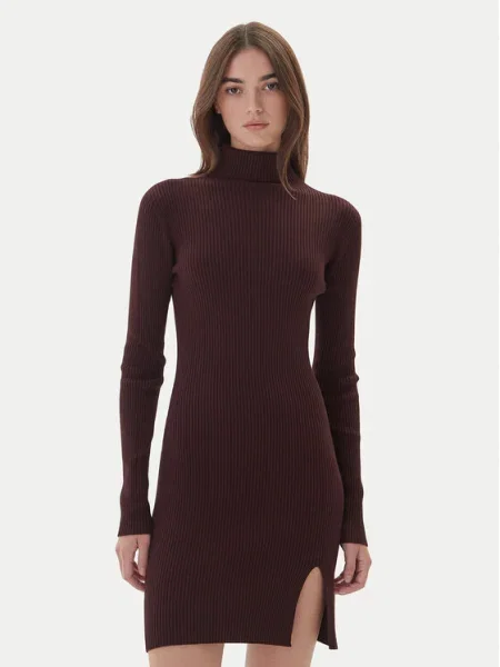 Kontatto Rochie tricotată maro