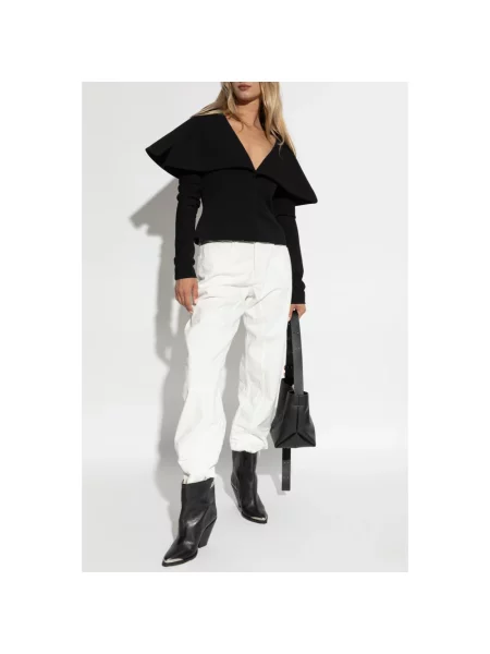 Jeansy Jil Sander białe