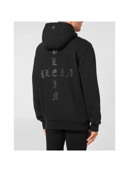 Bluza z kapturem Philipp Plein z kapturem czarna