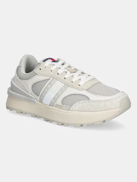 Tommy Jeans Sneakers TECH RUNNER μπεζ