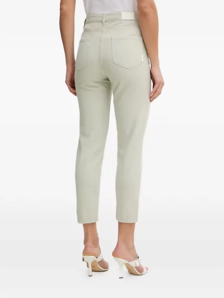 Decupat blugi Armani Exchange cu autograf verde