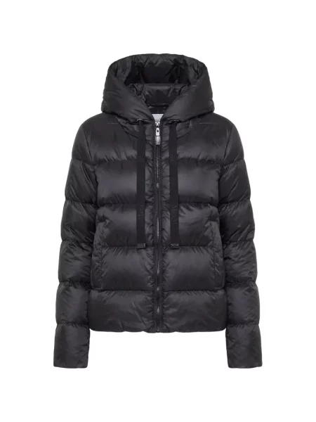 Geacă Max Mara cu glugă negru