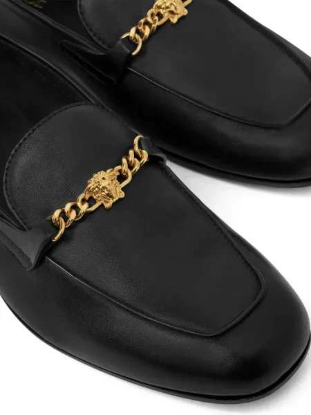 Pantofi loafer Versace din piele negru