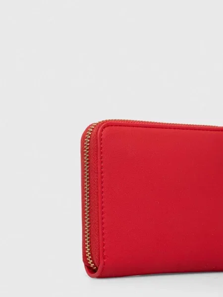 Portfel Love Moschino z logo czerwony