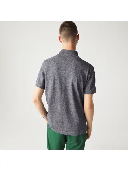 Lacoste Koszulka Polo Smart Paris Z Elastycznej Bawełny szara