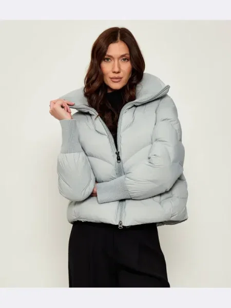 Hetrego Geacă de puf INARA | Oversize fit gri
