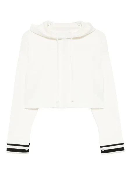 Hanorac cu glugă 3.1 Phillip Lim tricotate alb