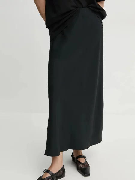 Fustă midi By Malene Birger până la genunchi negru