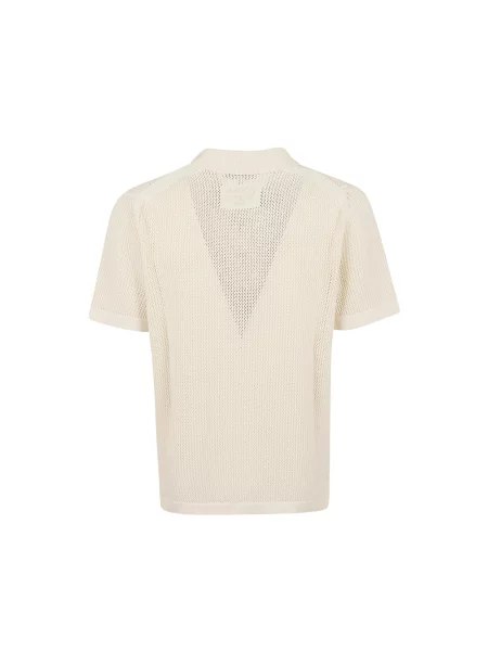 Maison Kitsuné polo swetrowe beżowa