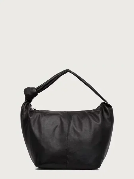 AllSaints geantă pentru femei din piele EFFIE negru