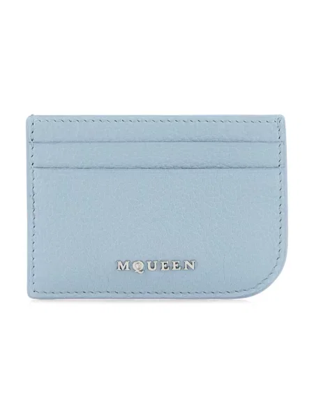 Portfel Alexander Mcqueen skórzany niebieski