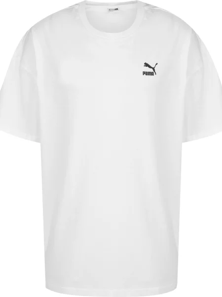 PUMA Majica Classics črna bela