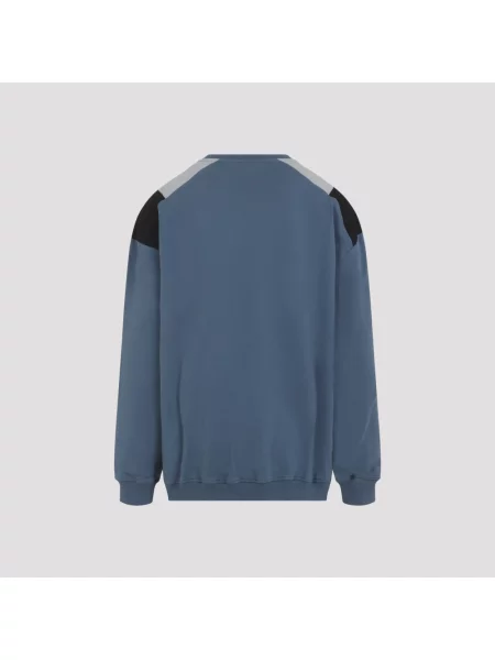 Martine Rose bluza Panelled wzorzysta niebieski