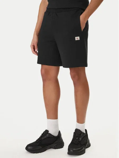 Calvin Klein Jeans Pantaloni scurți sport Badge negru