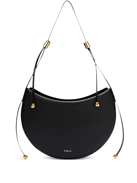 Geanta de piele Furla din piele negru