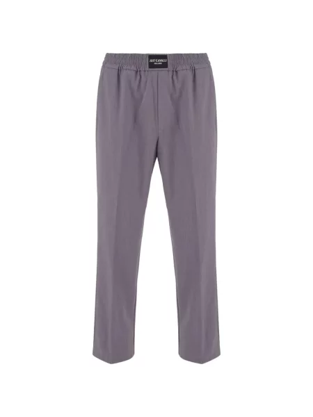 Pantaloni Just Cavalli cu autograf gri