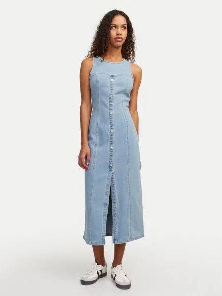 Jeans obleka JJXX modra