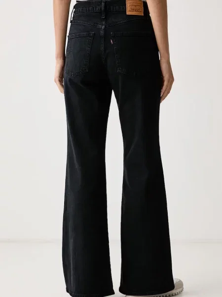 Levi's jeansy flare RIBCAGE FLARE czarne