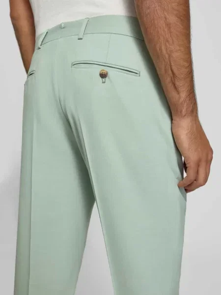 Spodnie garniturowe o kroju slim fit z dodatkiem wełny model SLIM-NEIL' Selected