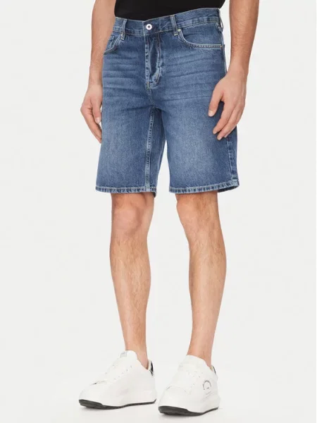Karl Lagerfeld Jeans Džínové šortky Tmavomodrá