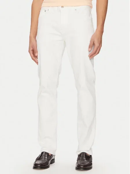 Straight fit džíny Tommy Hilfiger Denton bílé