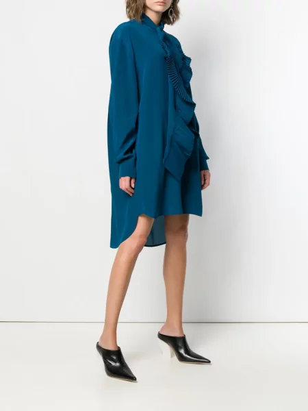 Rochie tip cămașă Givenchy albastru