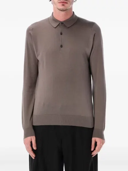 Tricou polo John Smedley maro
