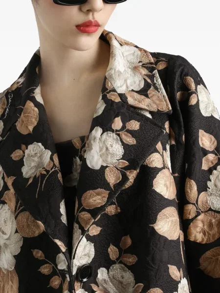 Palton Dolce & Gabbana cu imagine negru