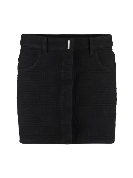 Mała mały spódnica mini Givenchy żakardowa czarna
