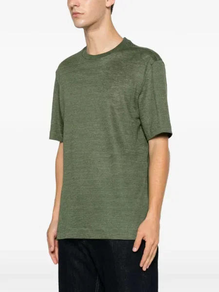 Tricou Zegna cu decolteu rotund verde