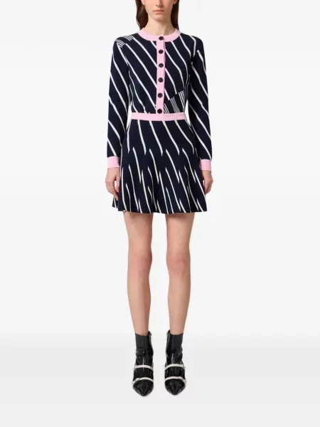 Fusta mini Msgm cu dungi albastru