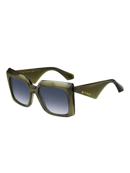 Ochelari de soare Etro cu imprimeu geometric verde