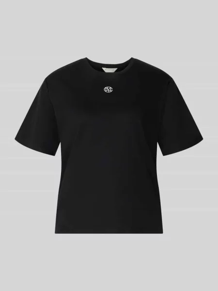 T-shirt z nadrukiem z logo model ‘Melea’ Msch Copenhagen czarna