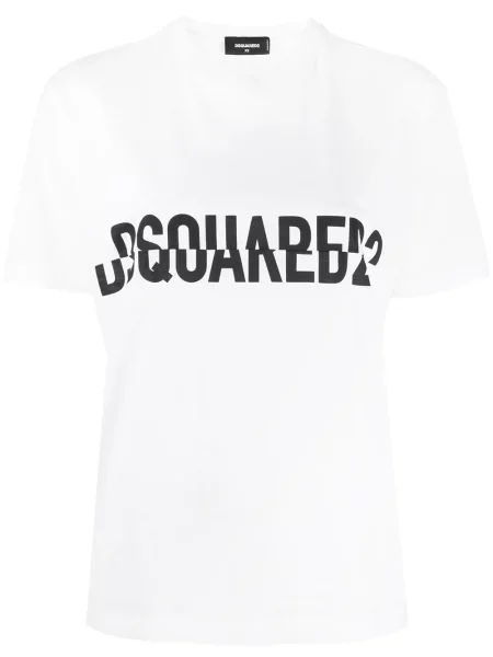 Tricou Dsquared2 cu autograf alb
