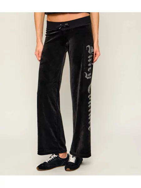 Juicy Couture Pantaloni de trening Old Gothic | Straight fit negru